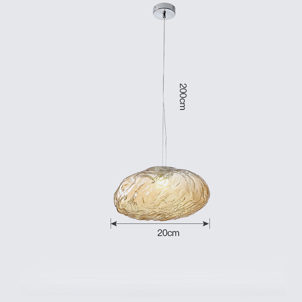 Stylish Glass Cloud Shape Pendant Light Indoor Fixture Decorative Light - Cueteks