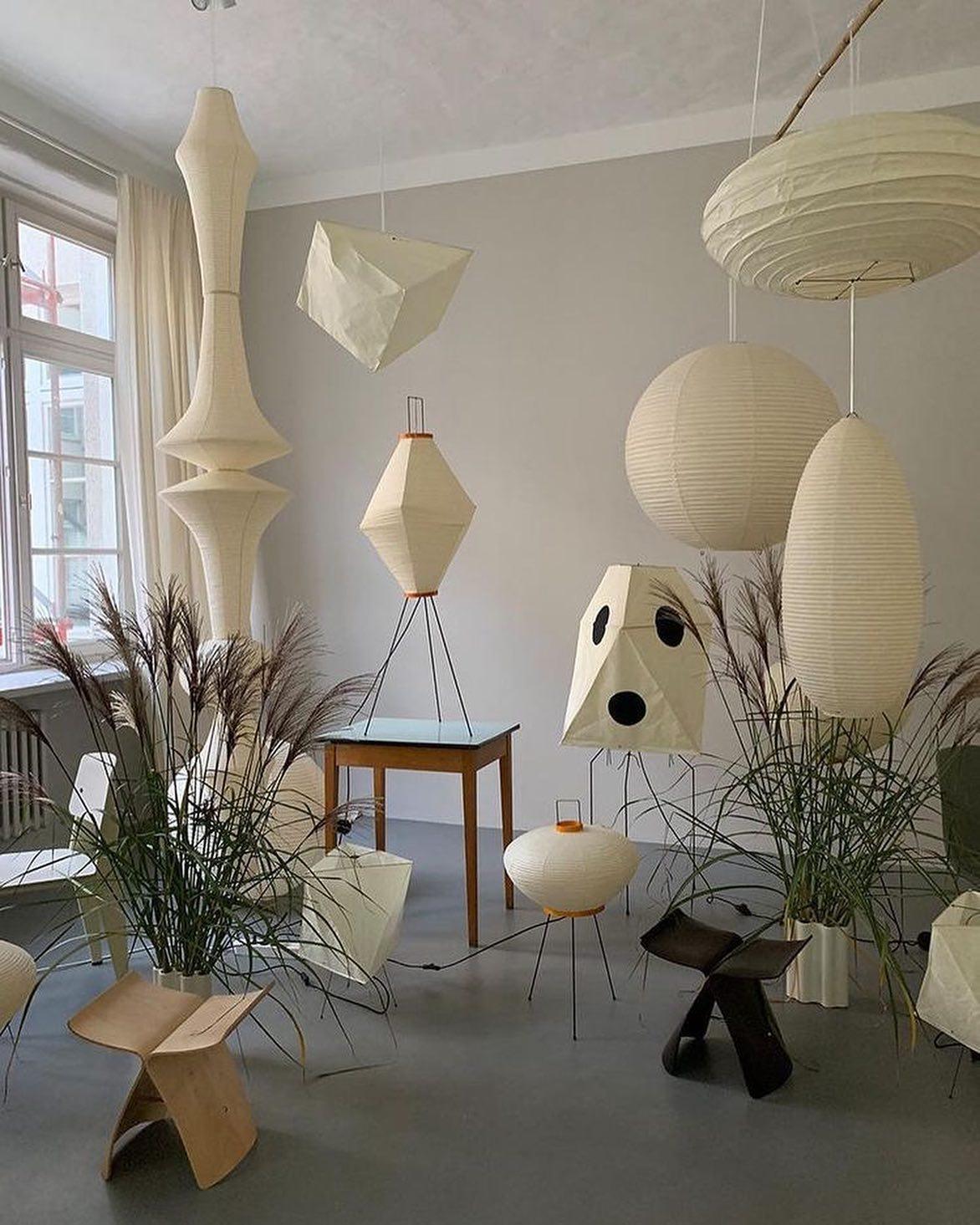 Washi Paper E Pendant Light - Cueteks