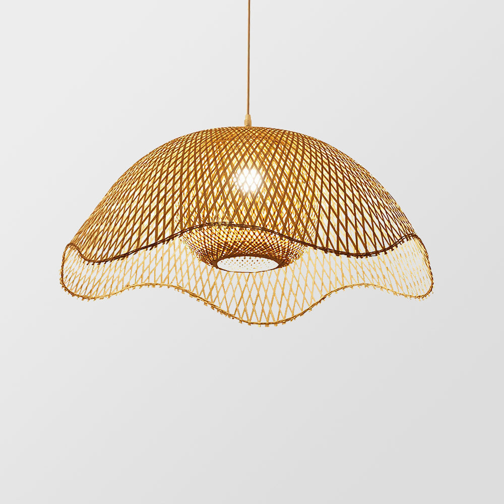 Bamboo Woven Hanging Lighting - Cueteks