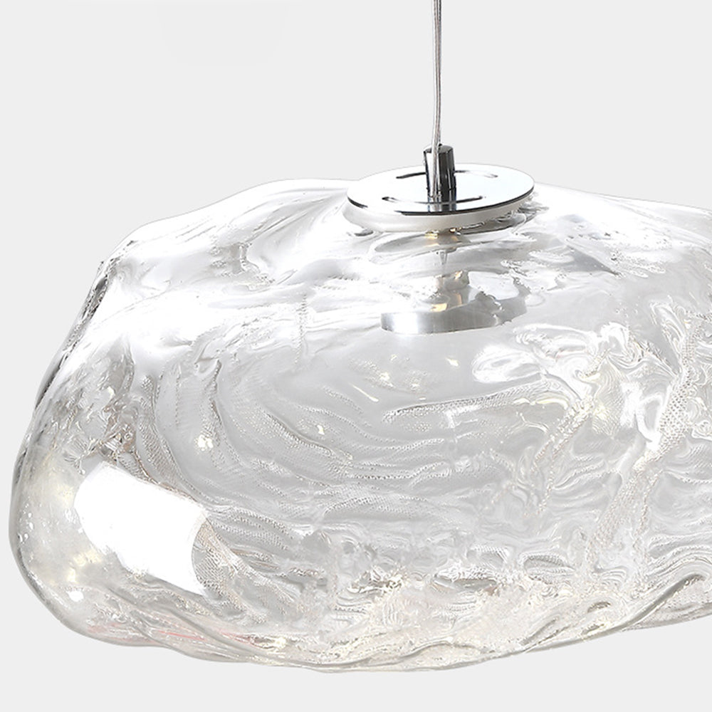 Stylish Glass Cloud Shape Pendant Light Indoor Fixture Decorative Light - Cueteks