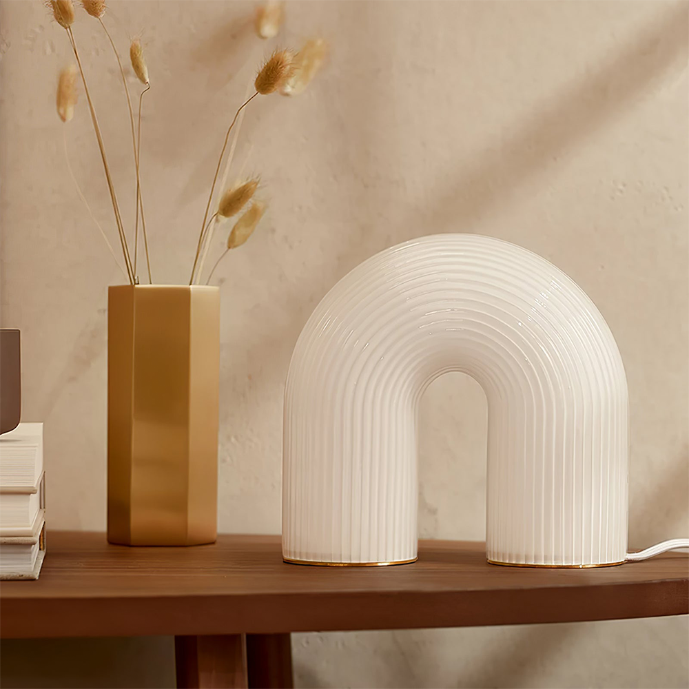 Unique Arch Metal Table Lamp - Cueteks