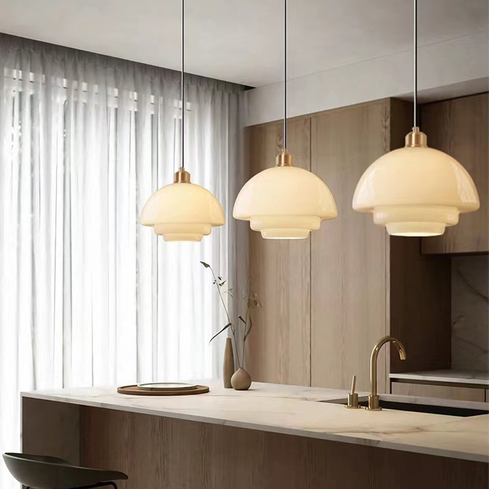 Nordic Minimalist Glass Pendant Light - Cueteks