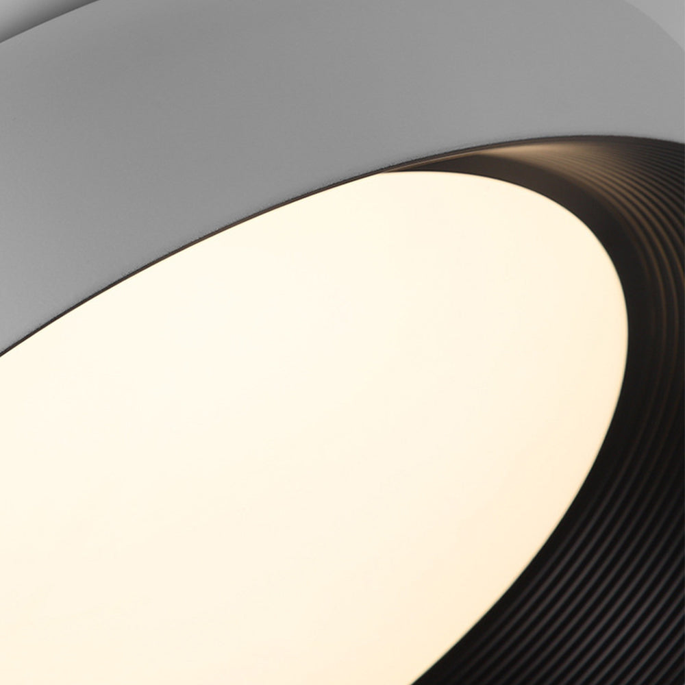 Modern LED Metal Ceiling Lamp Flush Mount Black Ceiling Light - Cueteks