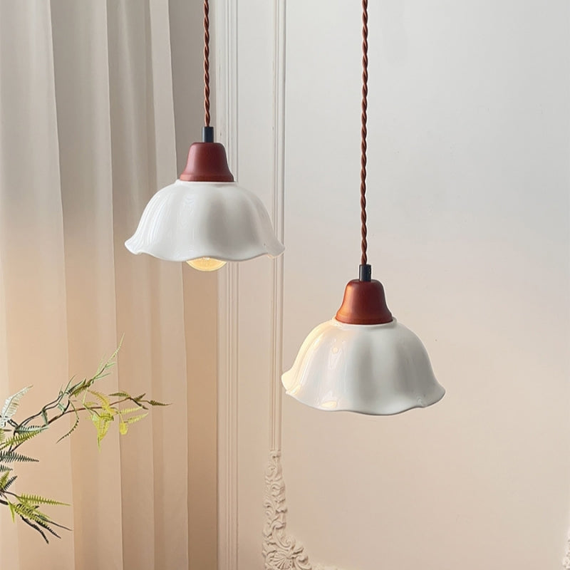Decor Flower Ceramic  LED Hanging Light - Cueteks
