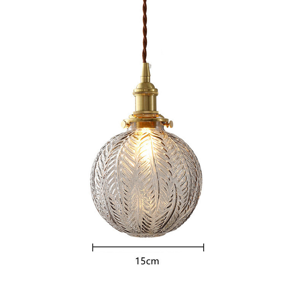 Glass Living Room Small Globe Pendant Light - Cueteks