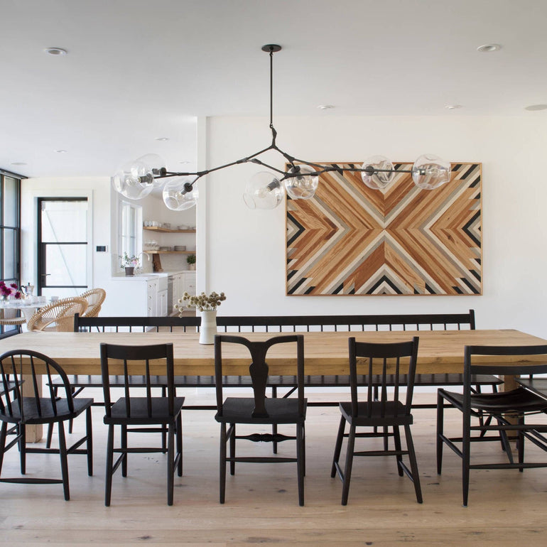 Branching Bubble Glass Ball Chandelier for Living Room - Cueteks