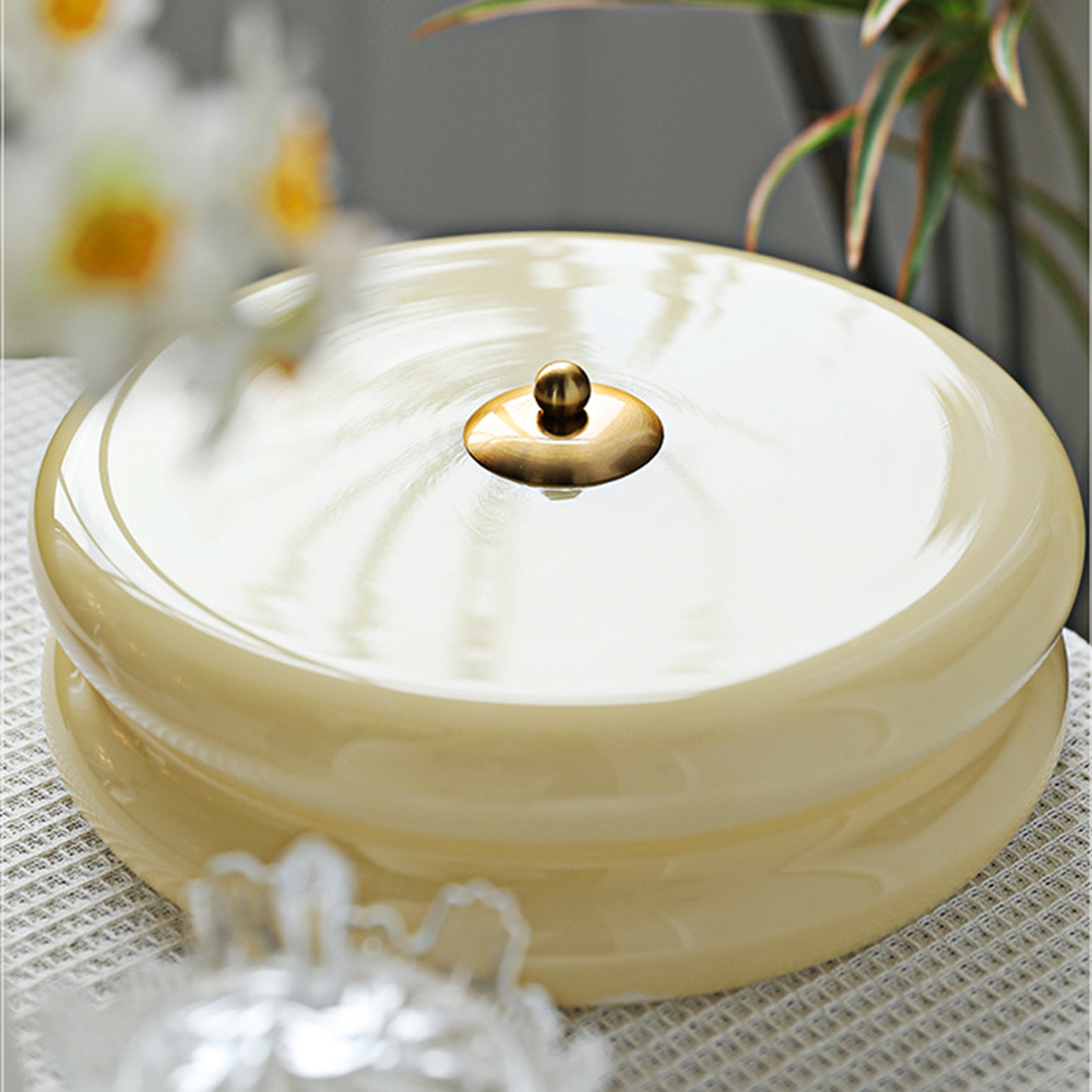 Art Deco Cream Cake Ceiling Light - Cueteks