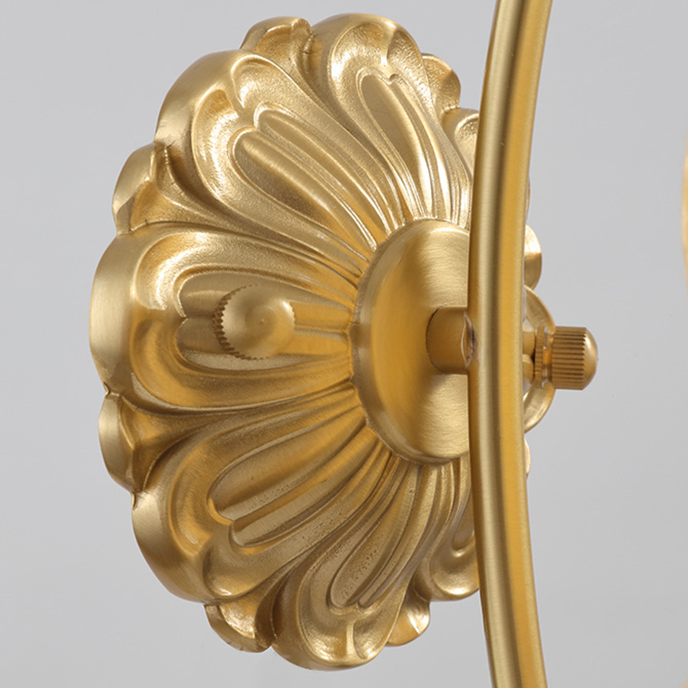 Creamy Copper Glass Wall Sconce - Cueteks
