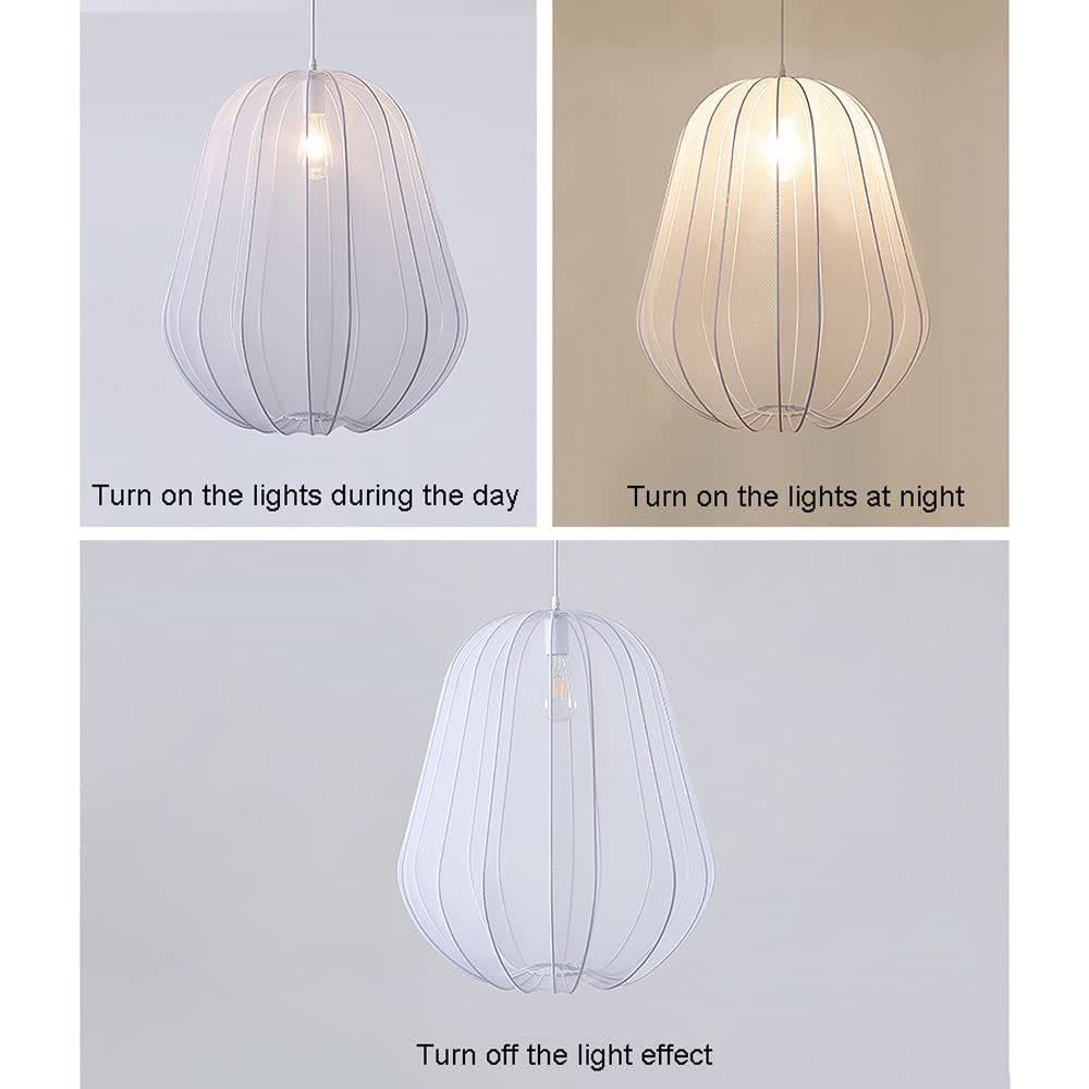 Nordic 1-Light Fabric Lampshade Shade Pendant Lamp - Cueteks