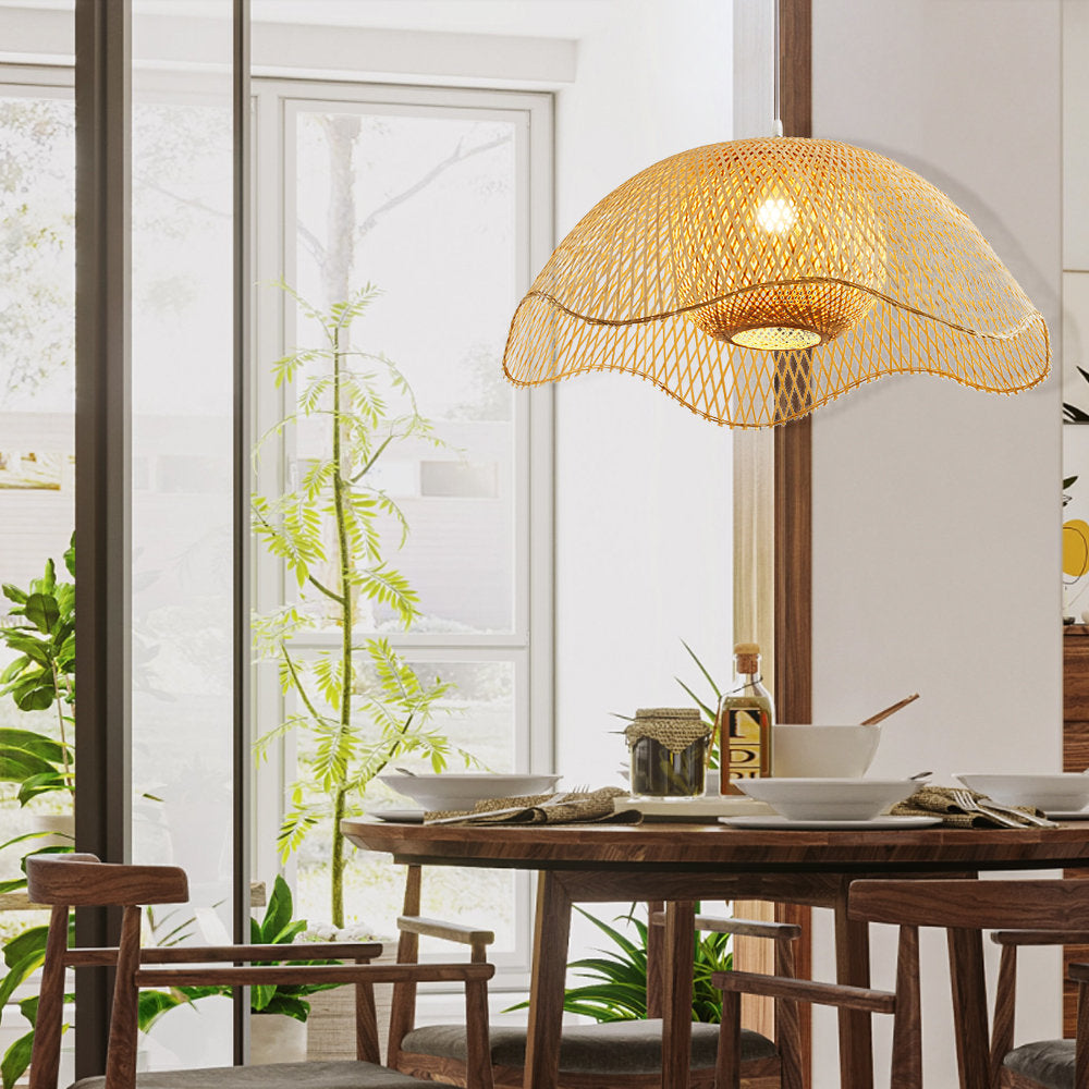 Bamboo Woven Hanging Lighting - Cueteks