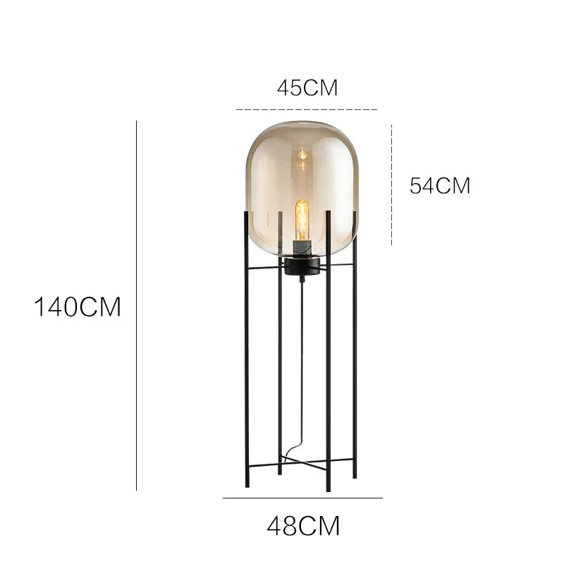 Postmodern Designer Glass Floor Lamp - Cueteks