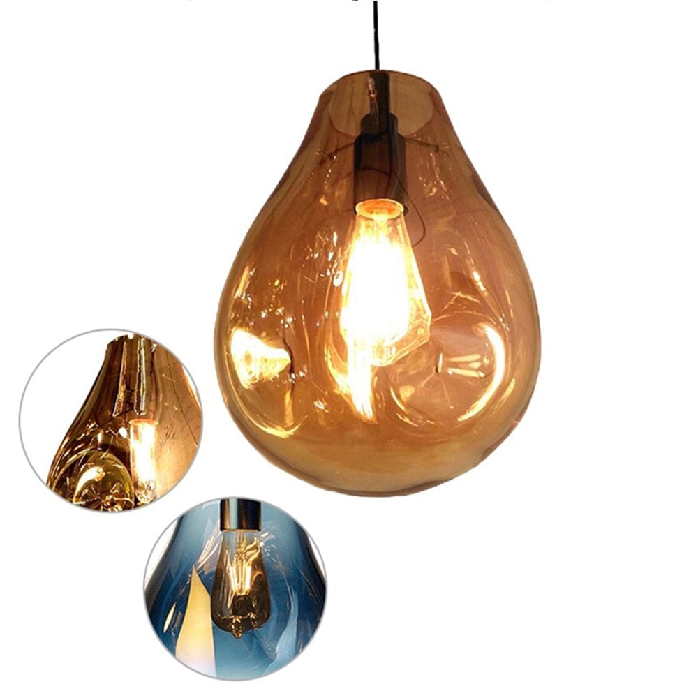 Handcrafted Irregular Shape Glass Pendant Lighting - Cueteks