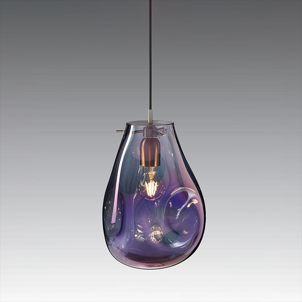 Handcrafted Irregular Shape Glass Pendant Lighting - Cueteks