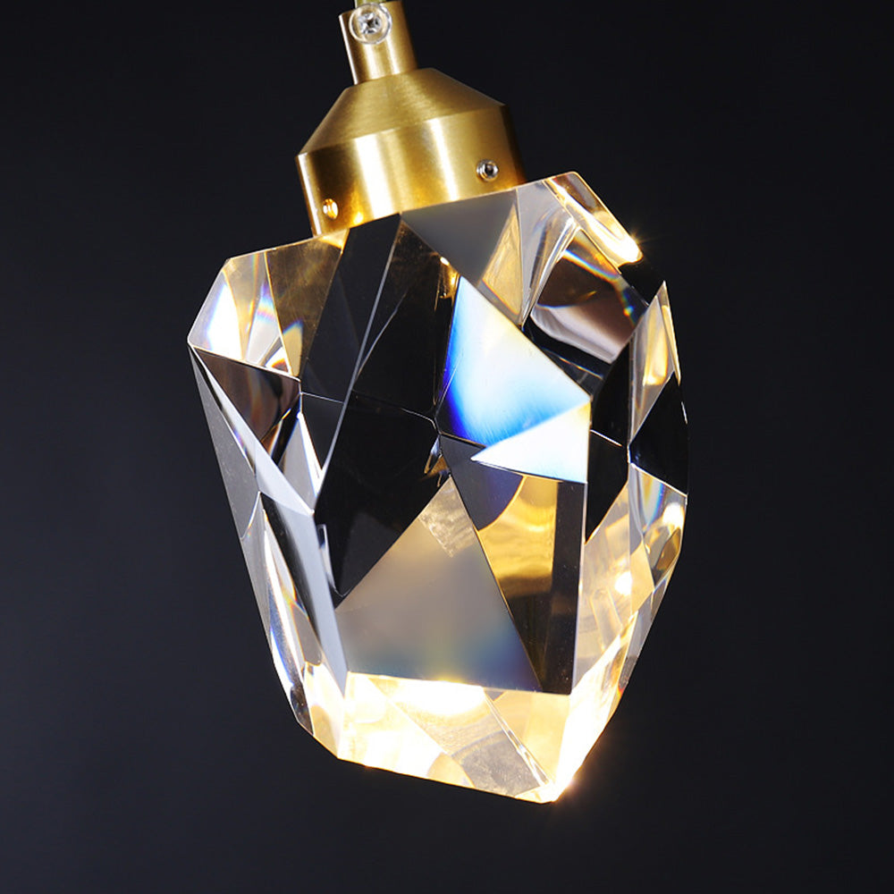 Creative Modern Crystal Gold Raindrop Chandelier - Cueteks