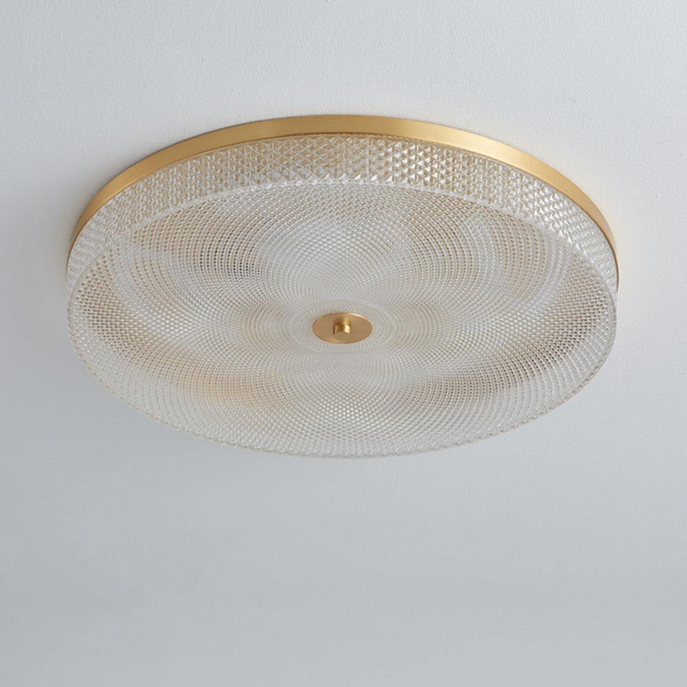 Modern Simple Crystal Copper Ceiling Light - Cueteks
