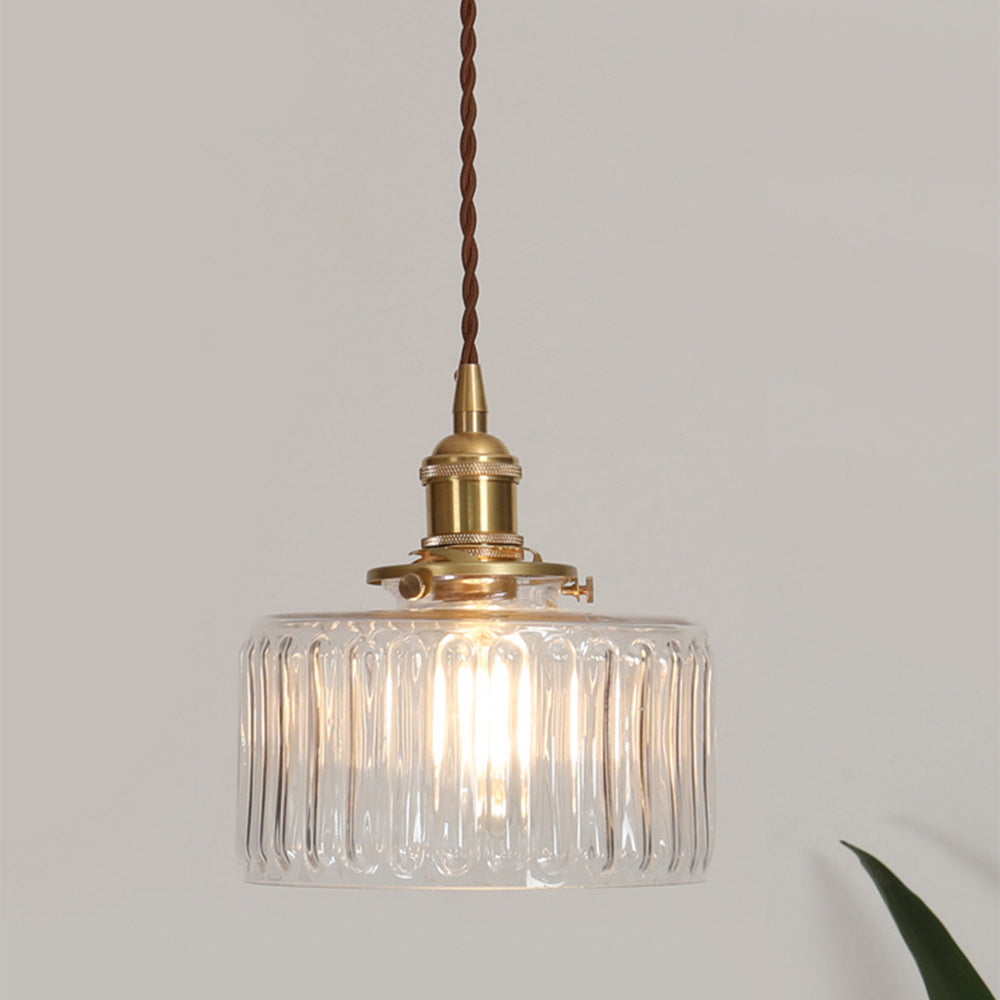 Nordic Retro 1 Light Glass Pendant Light - Cueteks