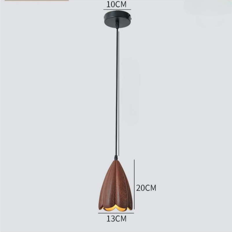 Retro Creative Flower Resin Hanging Light - Cueteks