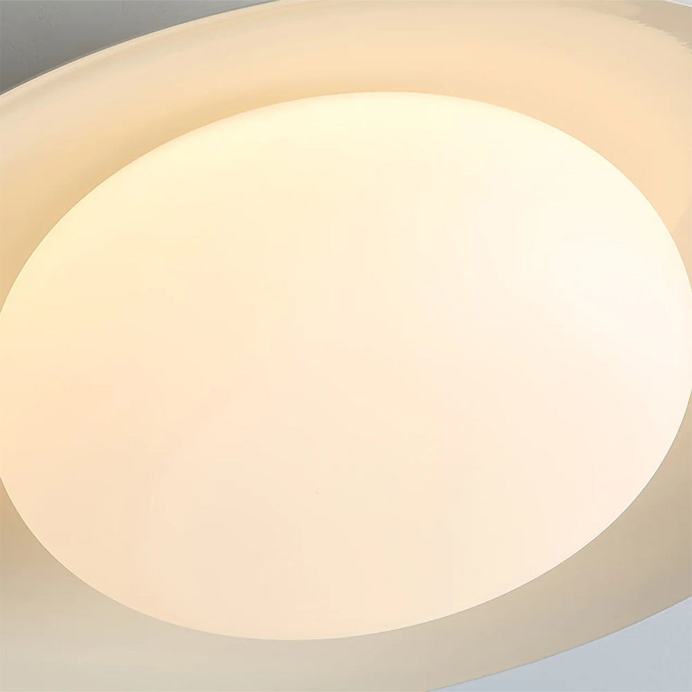 Cream Round White Ceiling Light - Cueteks