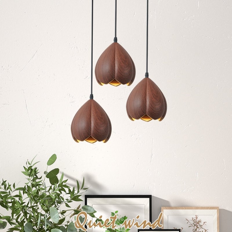 Retro Creative Flower Resin Hanging Light - Cueteks