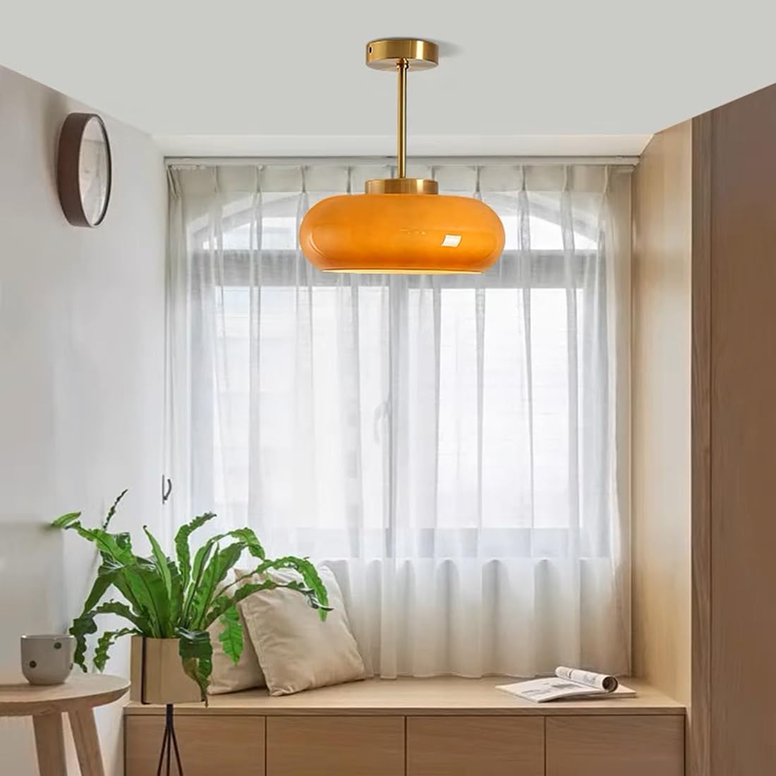 Vintage Round Glass Ceiling Lights - Cueteks