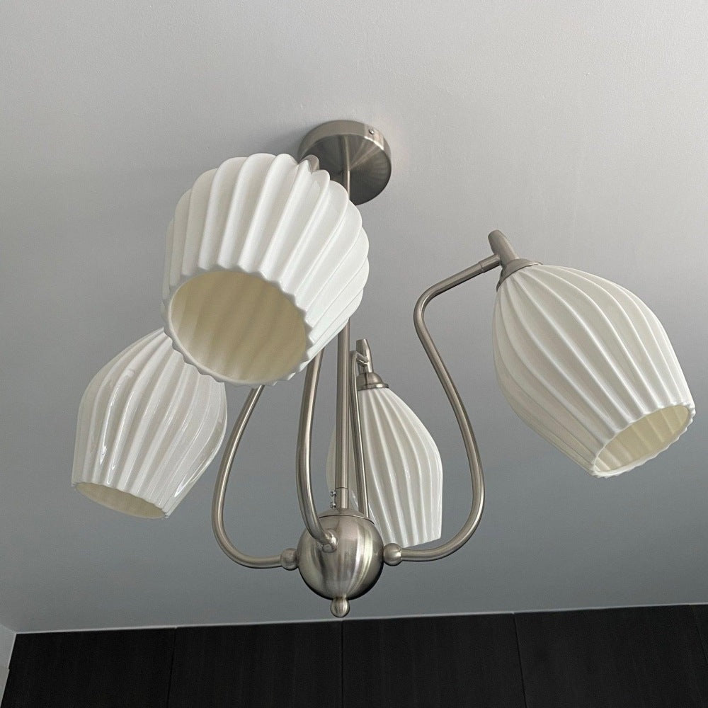 Modern Ceramics Flower shaped Warm Chandelier - Cueteks