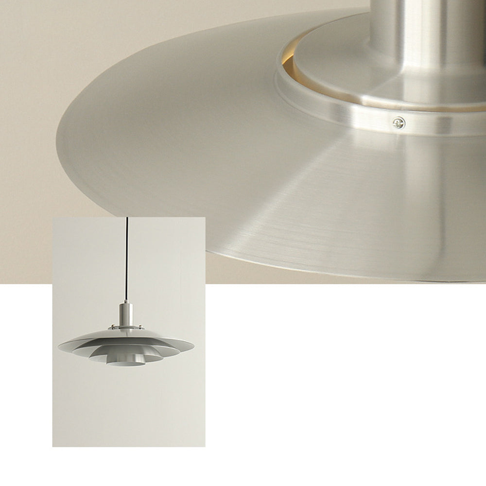 Large Brass Mid Century Modern Hanging Lamp Pendant Light - Cueteks