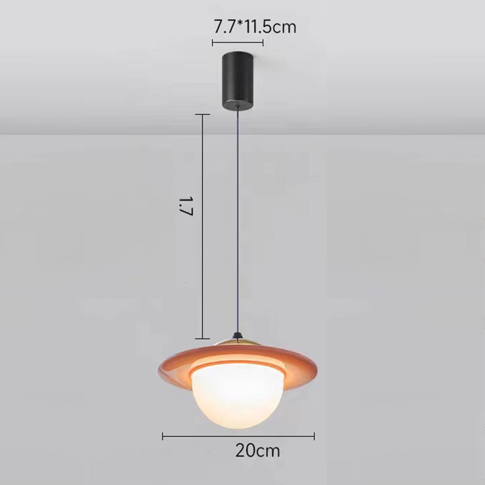 Creative Colorful Planet Glass Pendant Light - Cueteks