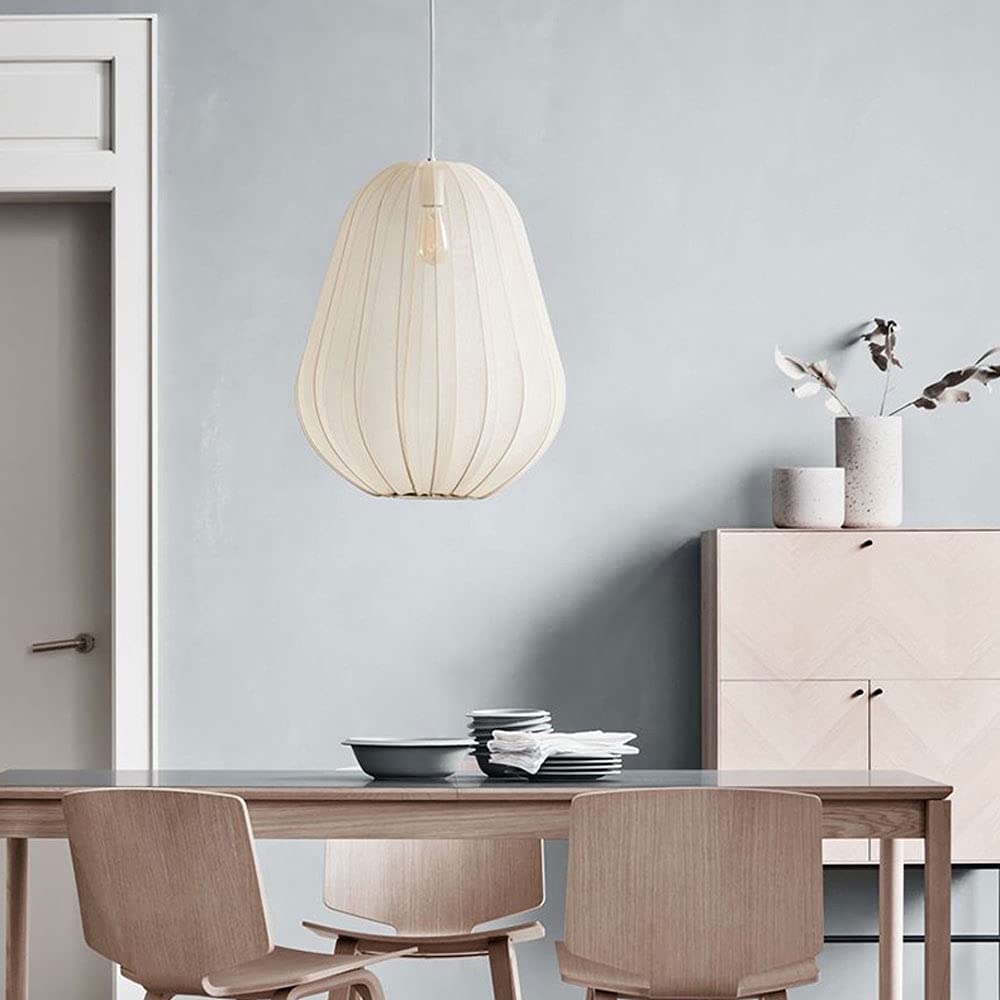 Nordic 1-Light Fabric Lampshade Shade Pendant Lamp - Cueteks