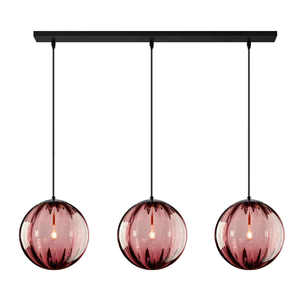 Modern Simple Round Glass Pendant Light - Cueteks