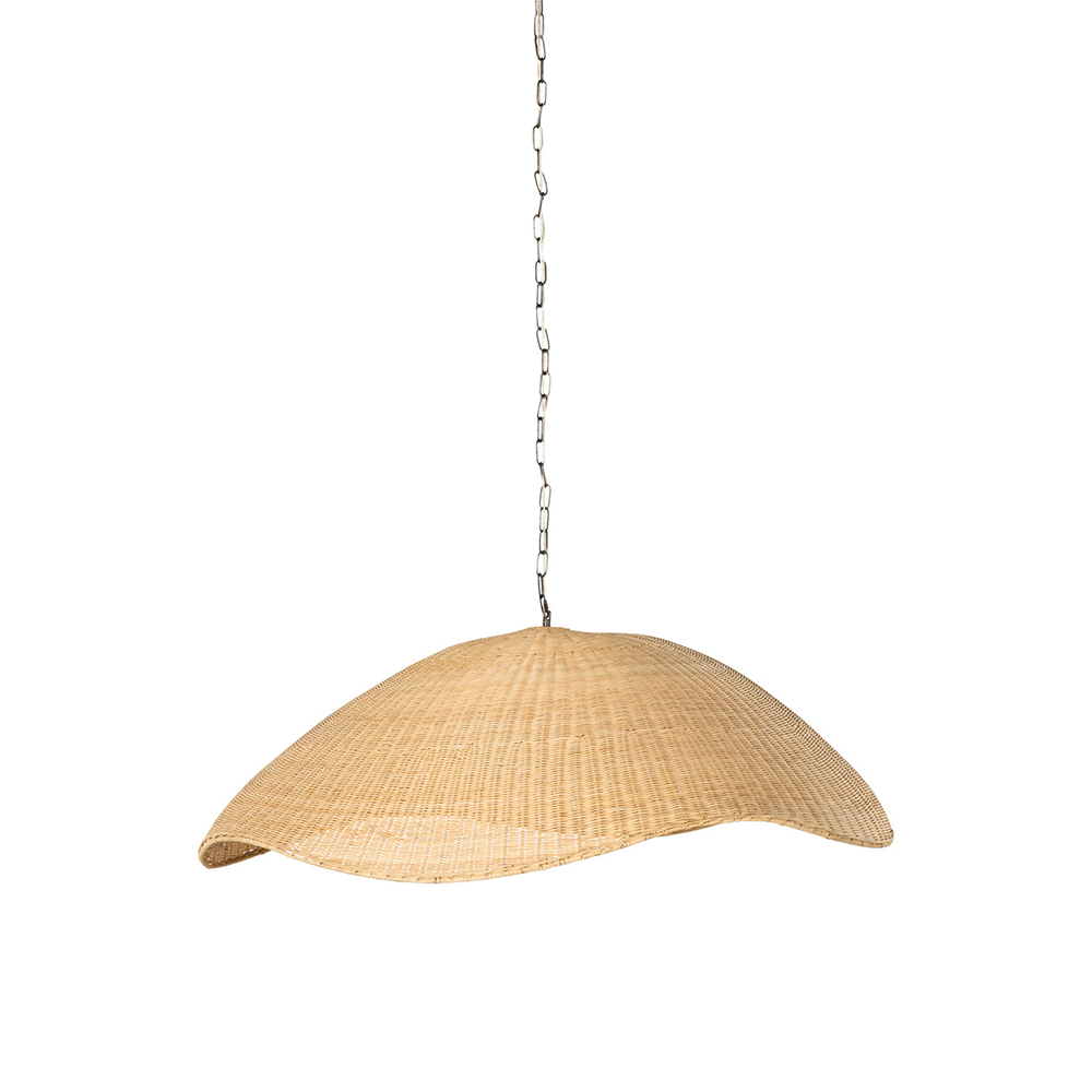 Natural Minimalistic Woven Rattan Handmade Hanging Lamp - Cueteks