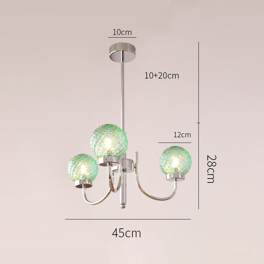 Light Luxury Glass Ball Bedroom Chandeliers - Cueteks