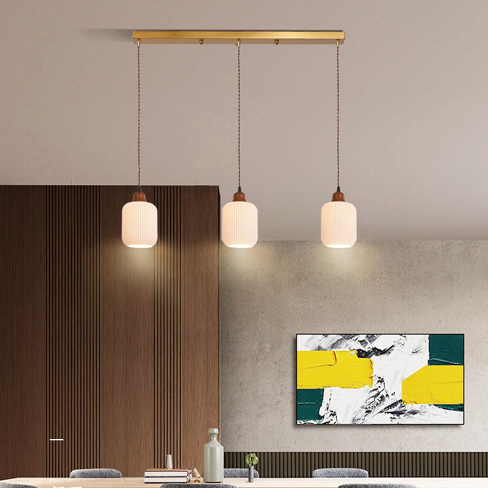 Vintage Nordic Ceramic White Pendant Light For Dining Room - Cueteks