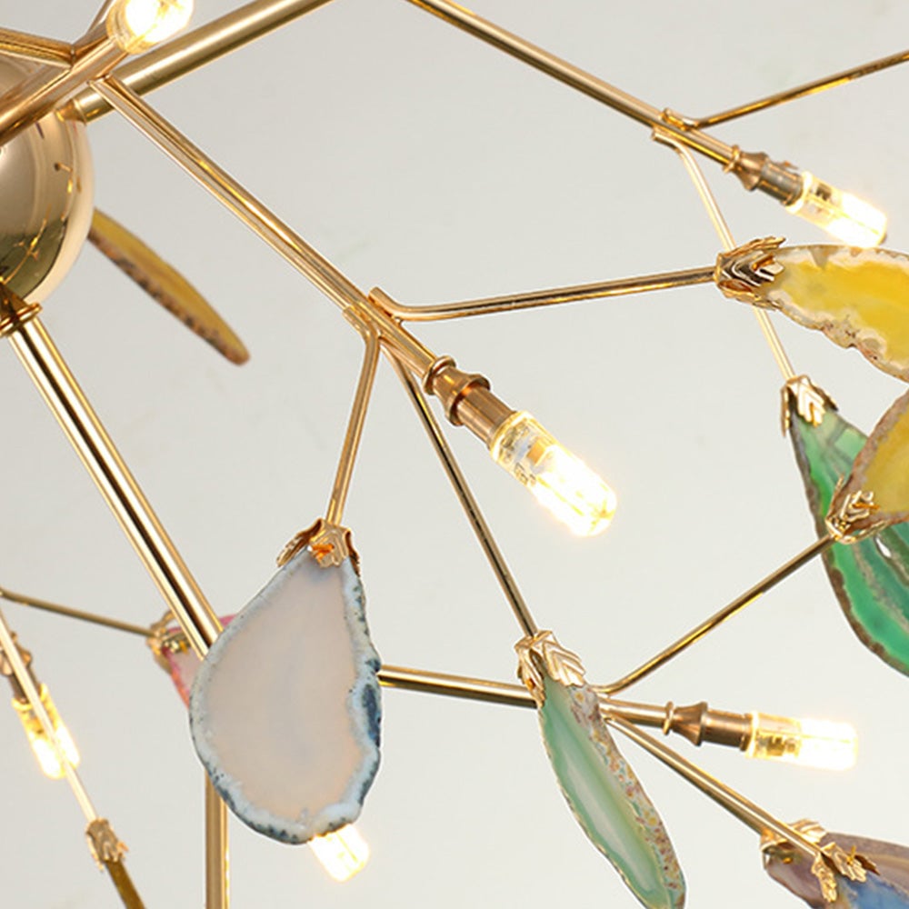 Nordic Creative Light Luxury Agate Stone Chandelier - Cueteks