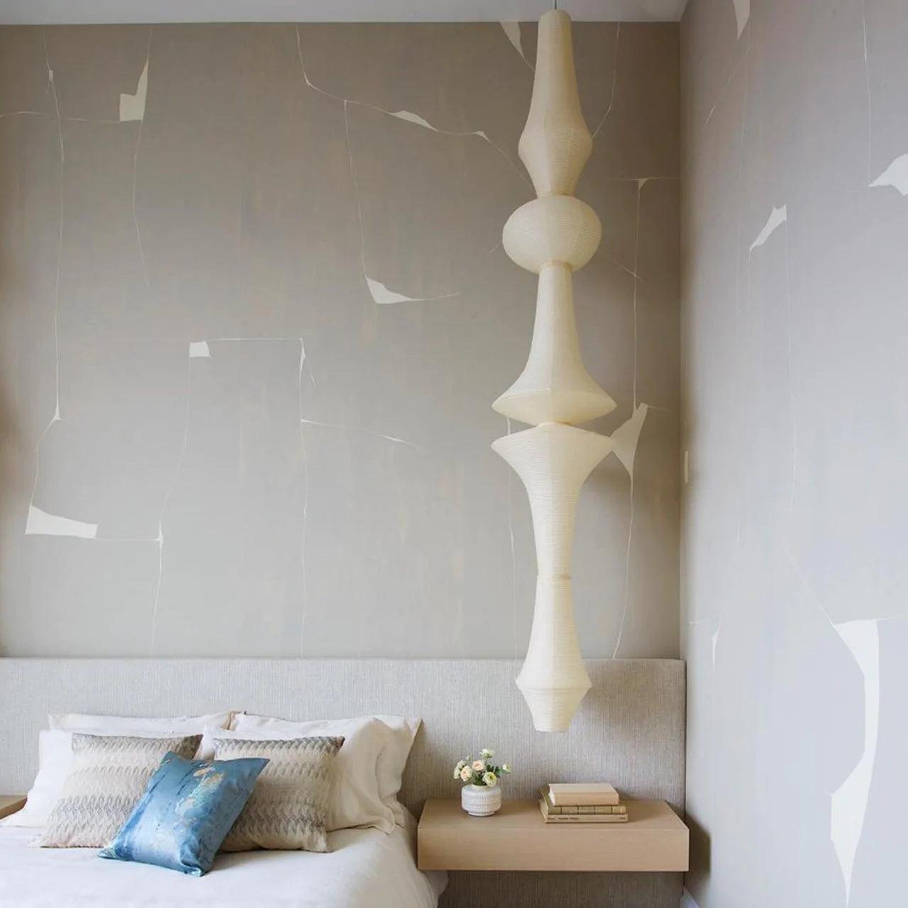 Washi Paper E Pendant Light - Cueteks