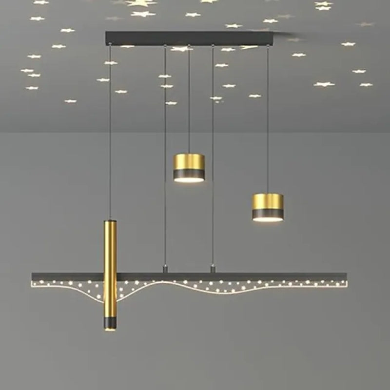 Moderne LED Kronleuchter Sternenhimmel Pendelleuchte für Esszimmer & Restaurant - Cueteks