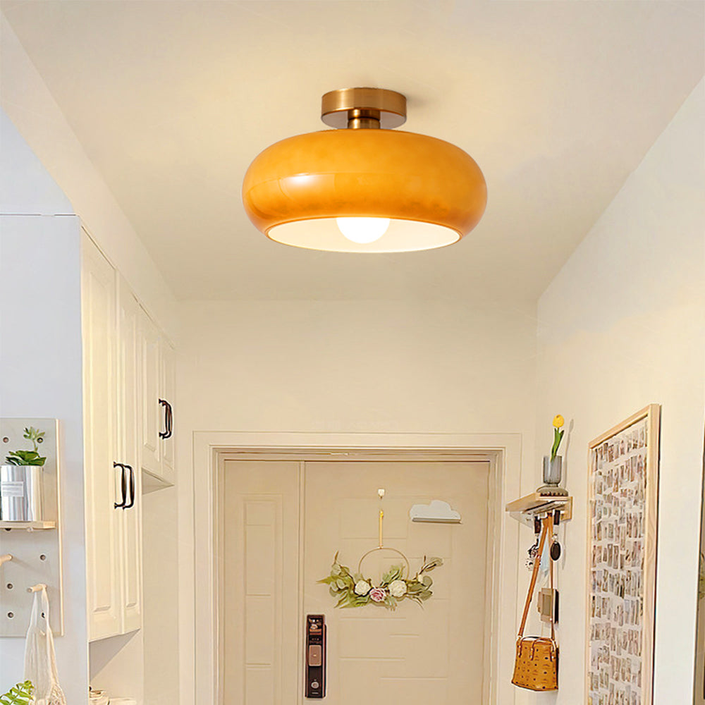 Vintage Round Glass Ceiling Lights - Cueteks