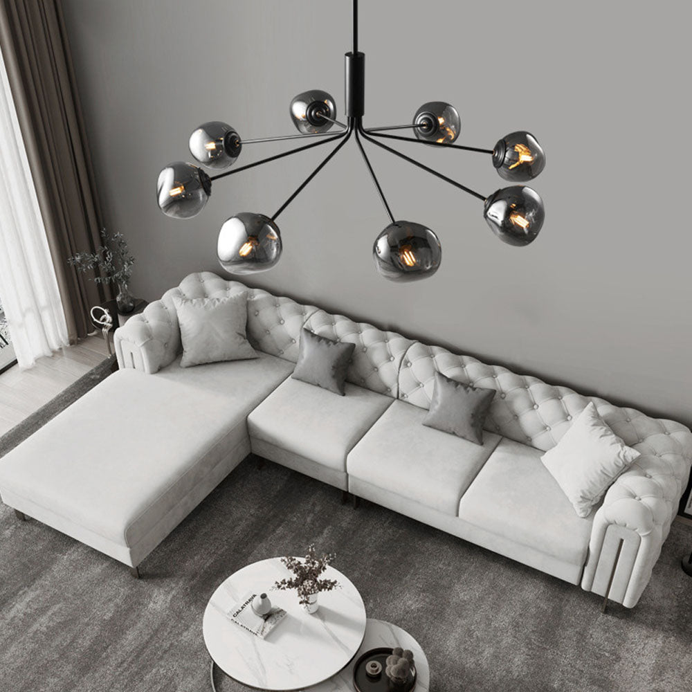 Modern Molecular Lava Glass Living Room Chandelier - Cueteks
