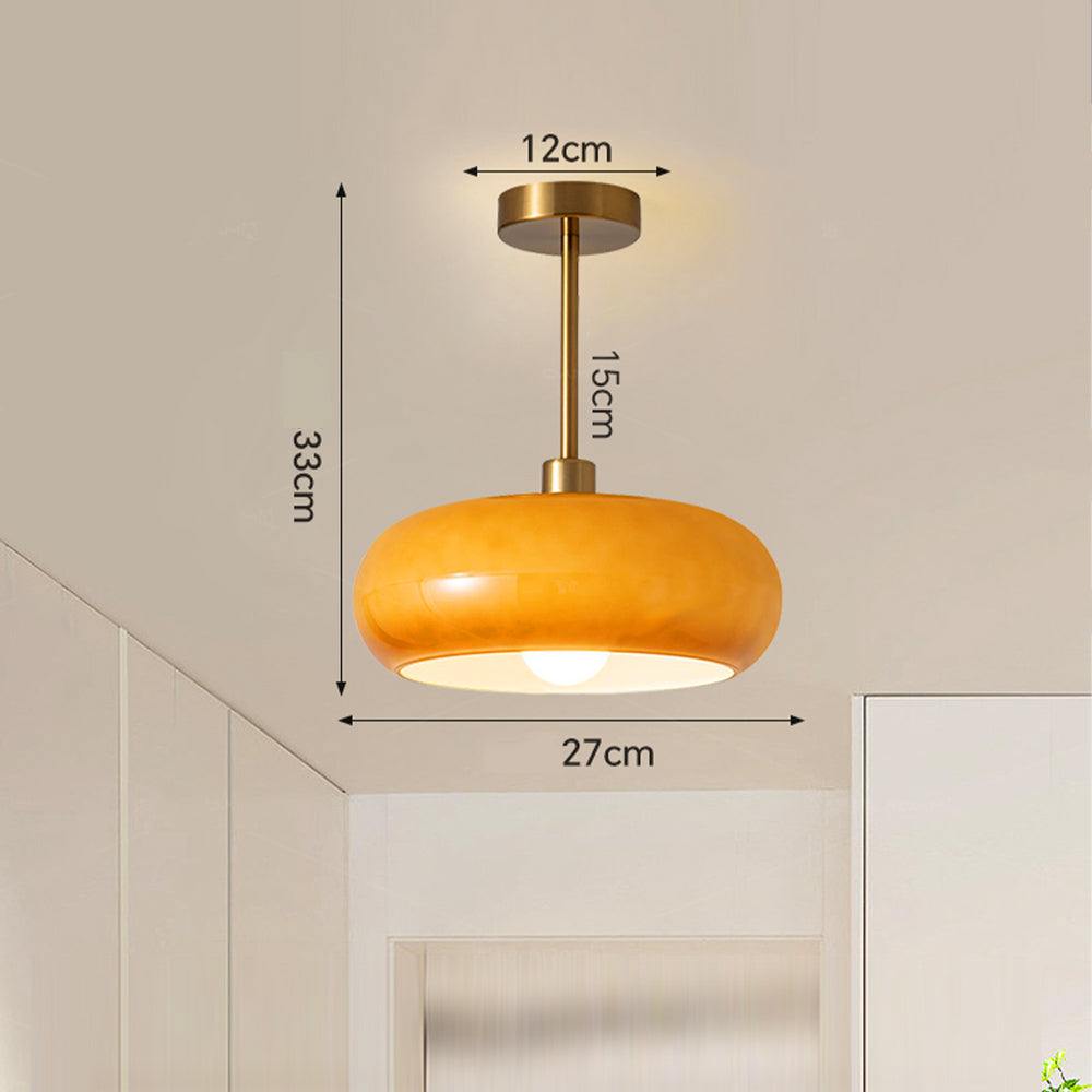 Vintage Round Glass Ceiling Lights - Cueteks