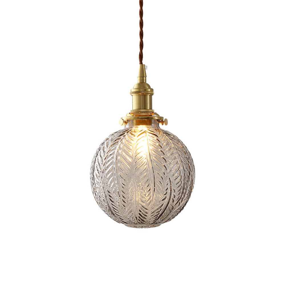 Glass Living Room Small Globe Pendant Light - Cueteks