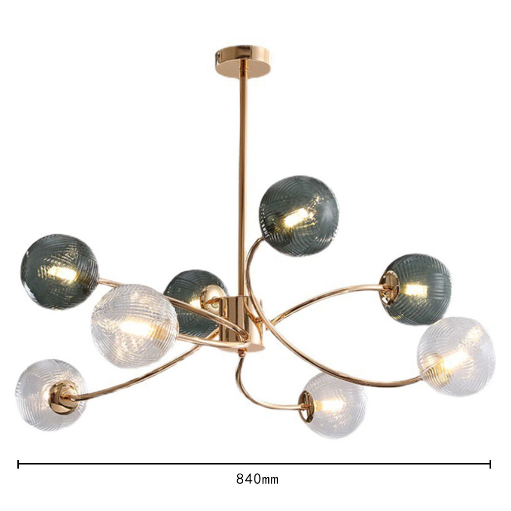 Modern Iron Glass Gold LED Pendant Farmhouse Ceiling Light - Cueteks