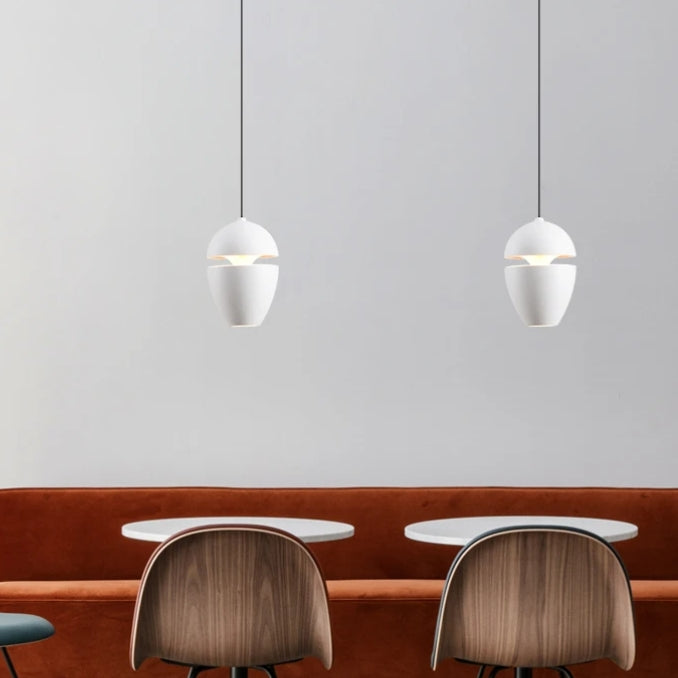 Simple Small 1-Light Bedside Pendant Light for Bedroom - Cueteks