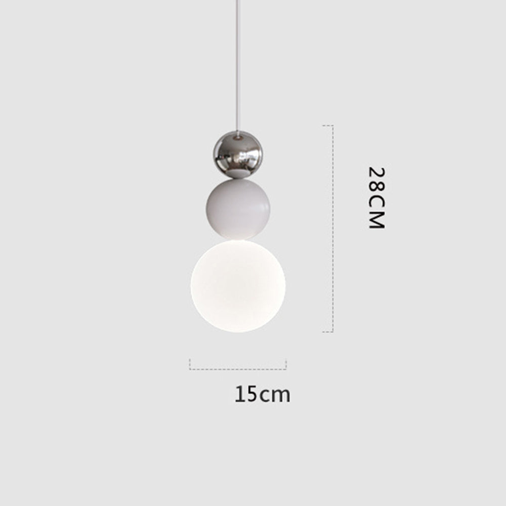 Modern White Glass Hanging Pendant Light - Cueteks