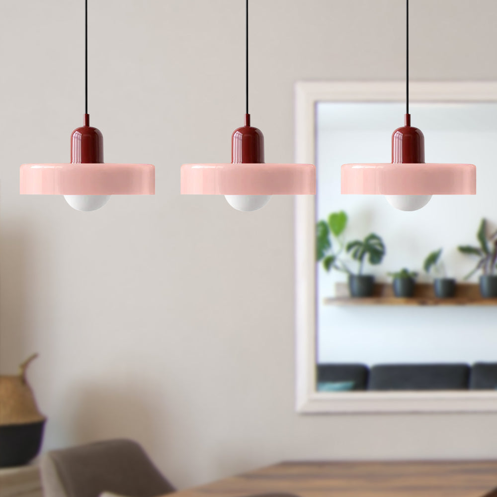 3 Heads Bauhaus Modern Simple Glass Pendant Light - Cueteks