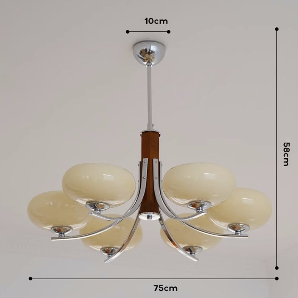 Medieval Bauhaus Solid Wood Chandelier - Cueteks