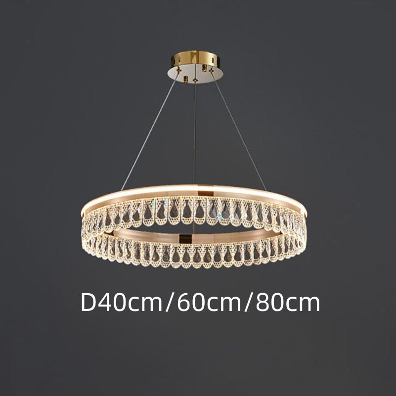 Luxury Large Crystal Ring Chandelier - Cueteks