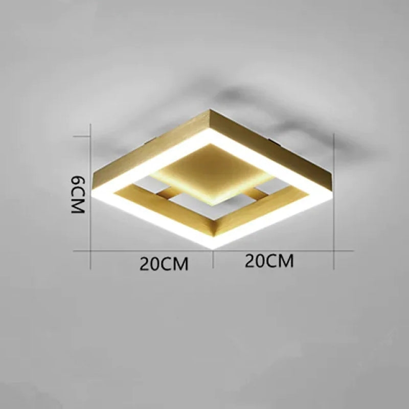 Amos Moderne LED Geometrie Deckenleuchte für Korridor - Cueteks