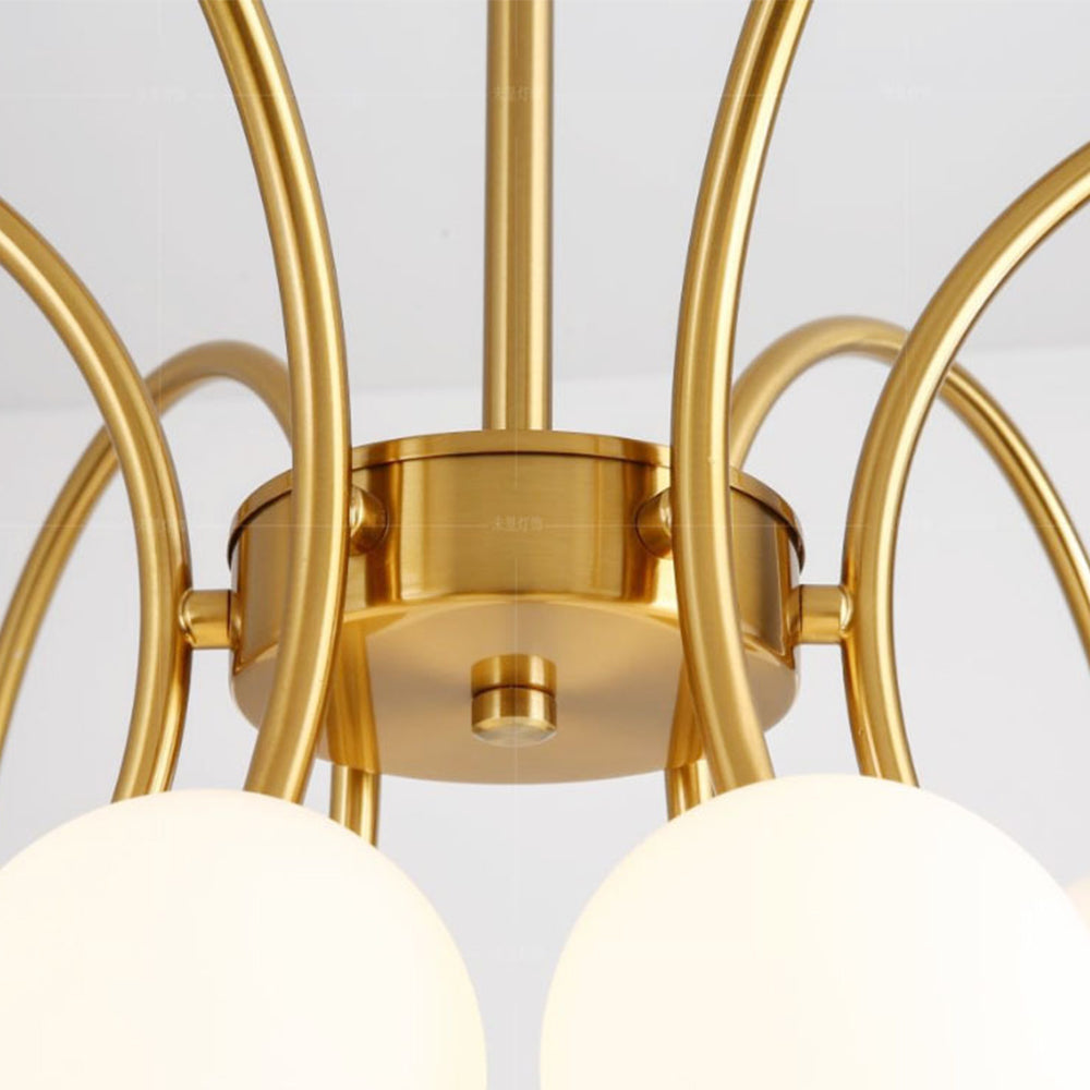 Modern Gold Sputnik Shape Chandelier - Cueteks