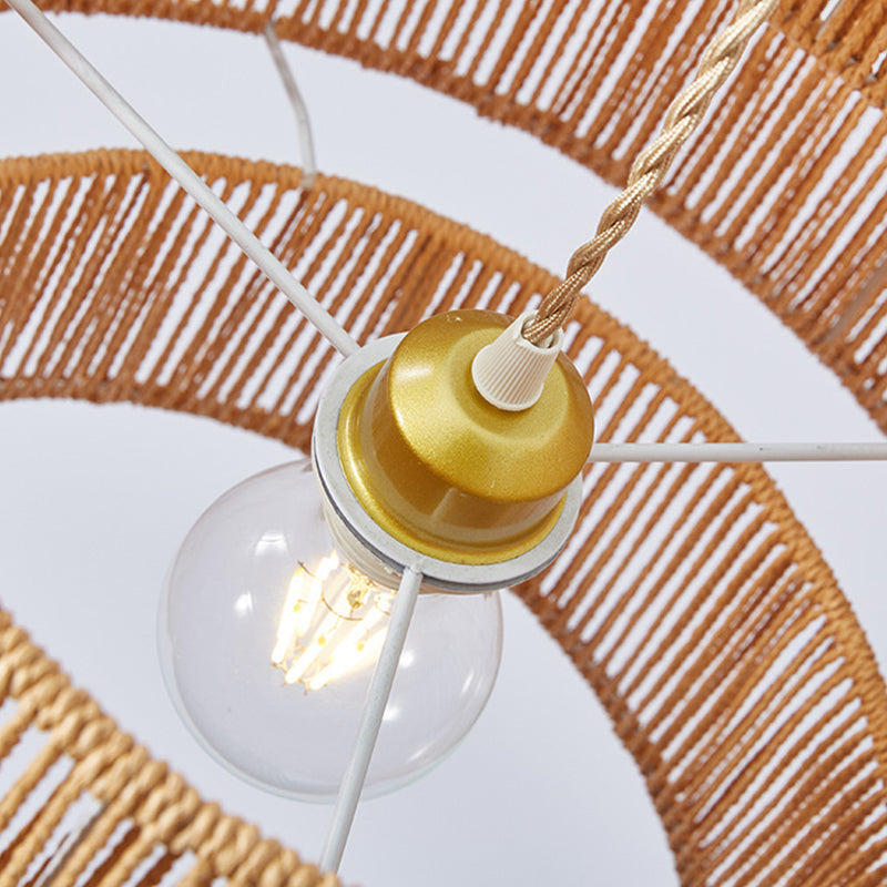 Retro Rope socket and metal support spokes viewed from below