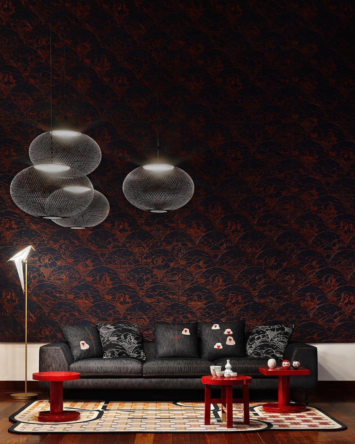 Metallic Meshwork Pendant Lamp - Cueteks