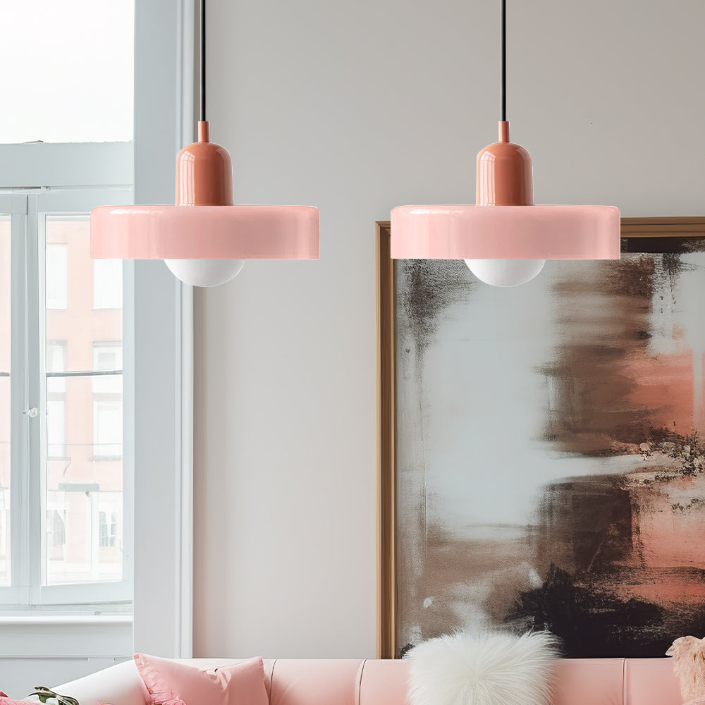 2 Heads Modern Bauhaus Glass Pendant Light - Cueteks